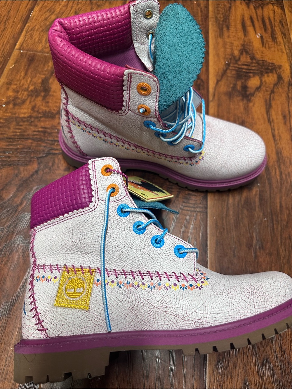 Timberland Premium Dia De Los Muertos Boot - Pink/White - Women's 7